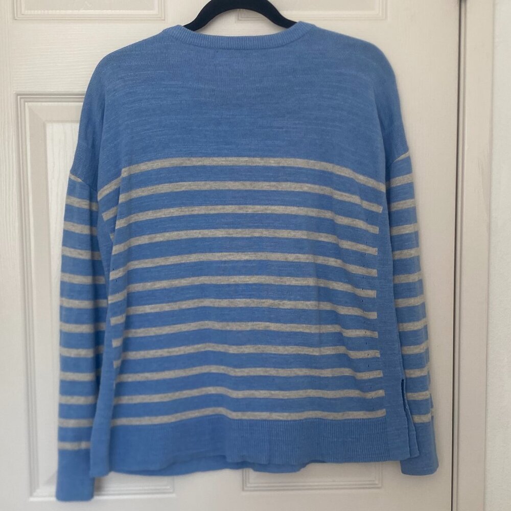 Vineyard Vines | Relaxed Striped 100% Cotton Sweater - Picture 3 of 6